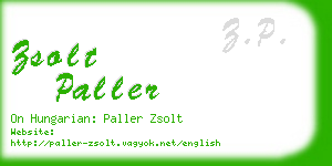 zsolt paller business card